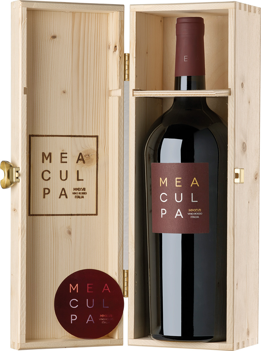 1201030 - Mea Culpa Vino Rosso - Magnum in Holzkiste -