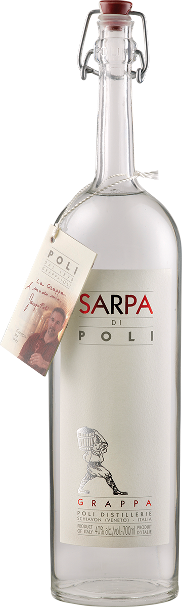 1800690 - Grappa Sarpa di Poli - in Geschenkröhre -